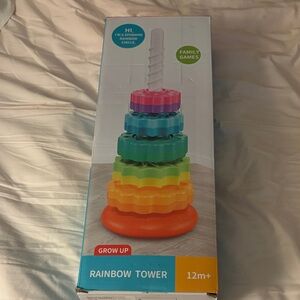 Rainbow tower toddler toy